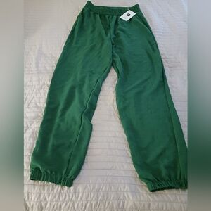 Women's Green Linen Style Pants